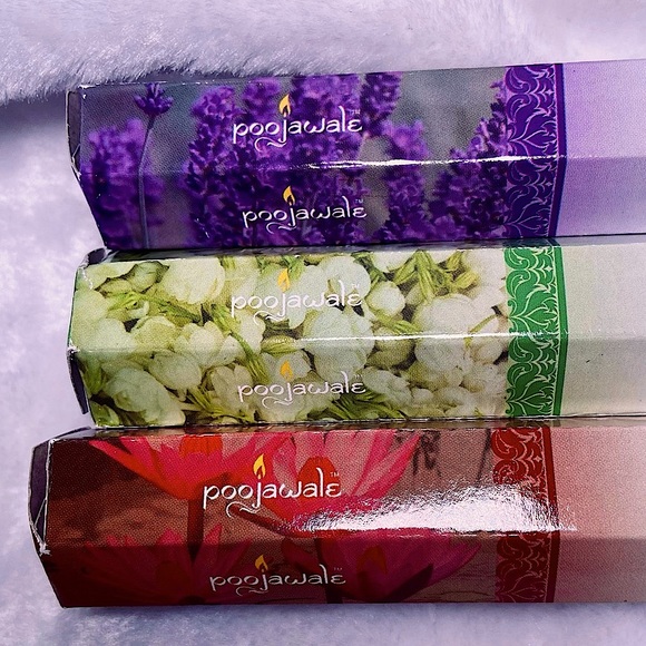Floral Incense Set of 3 Lavender Jasmine Lily of the Valley 18 Sticks/Box NWT - Picture 4 of 7